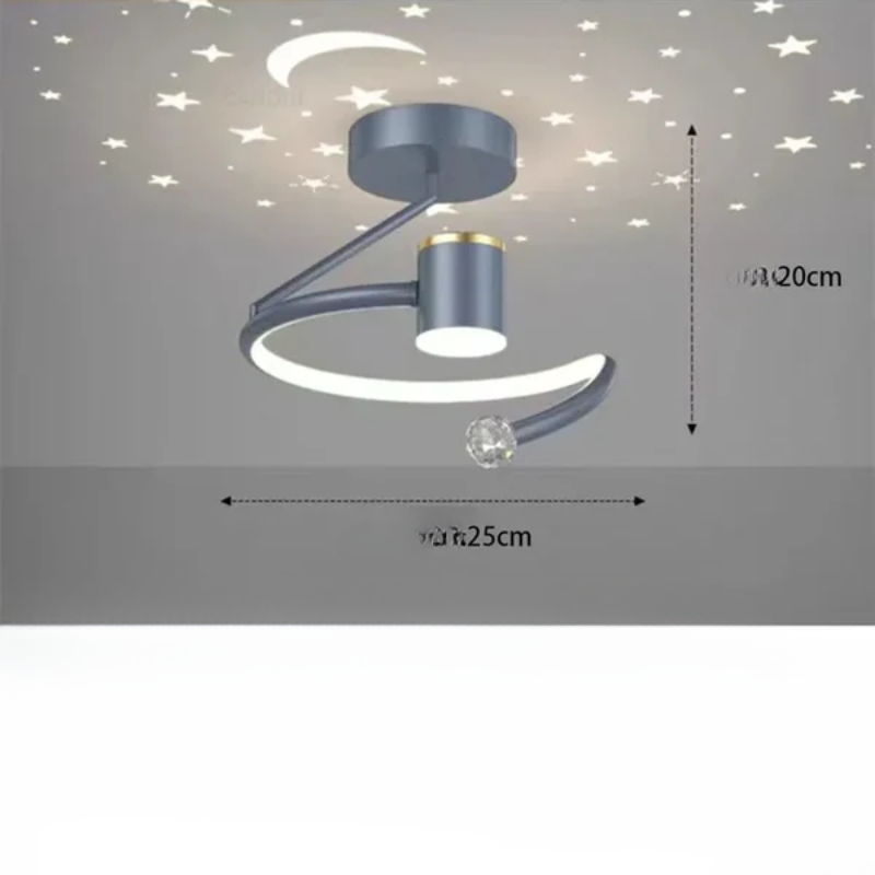 Cosmic LED Ceiling Lamp for Bedroom Ambiance