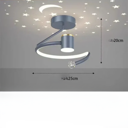 Cosmic LED Ceiling Lamp for Bedroom Ambiance