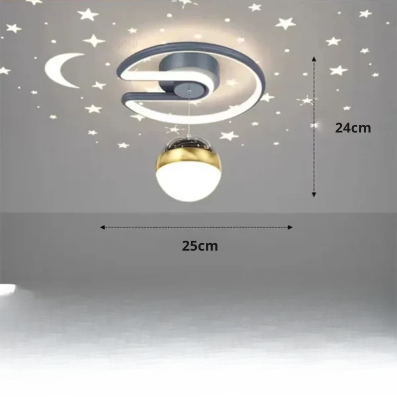 Cosmic LED Ceiling Lamp for Bedroom Ambiance