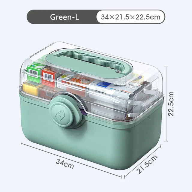 Compact Medical Storage Container Box