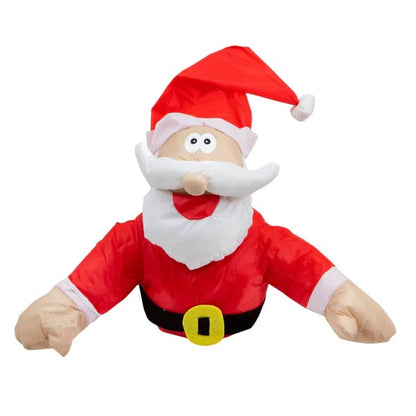 Fun Christmas Window Clings Santa Reindeer Decor