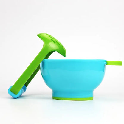 Soft Touch Baby Food Bowls with Spoon Holder