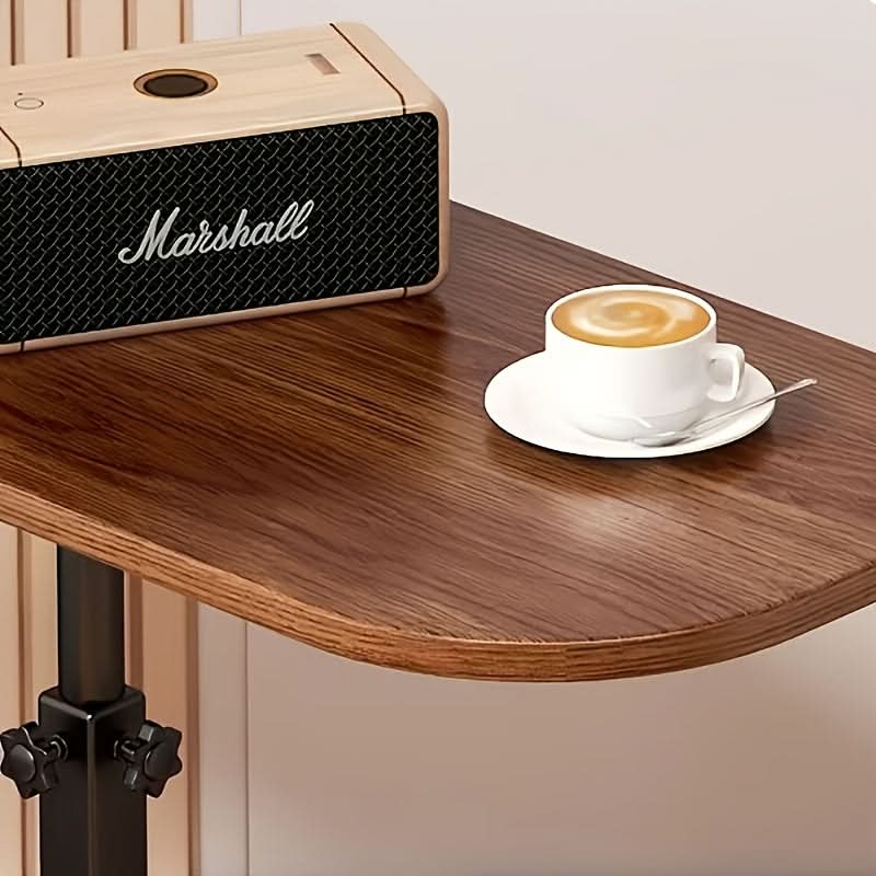Compact Wooden Sofa Table with Metal Frame