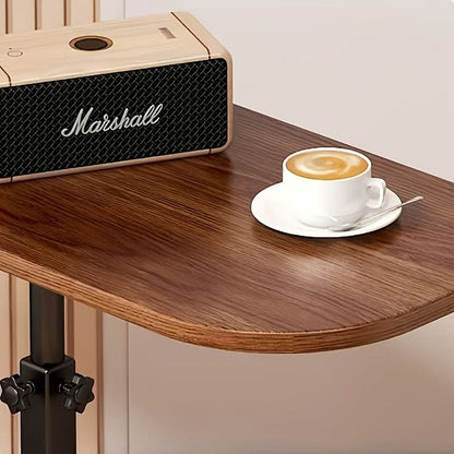 Compact Wooden Sofa Table with Metal Frame