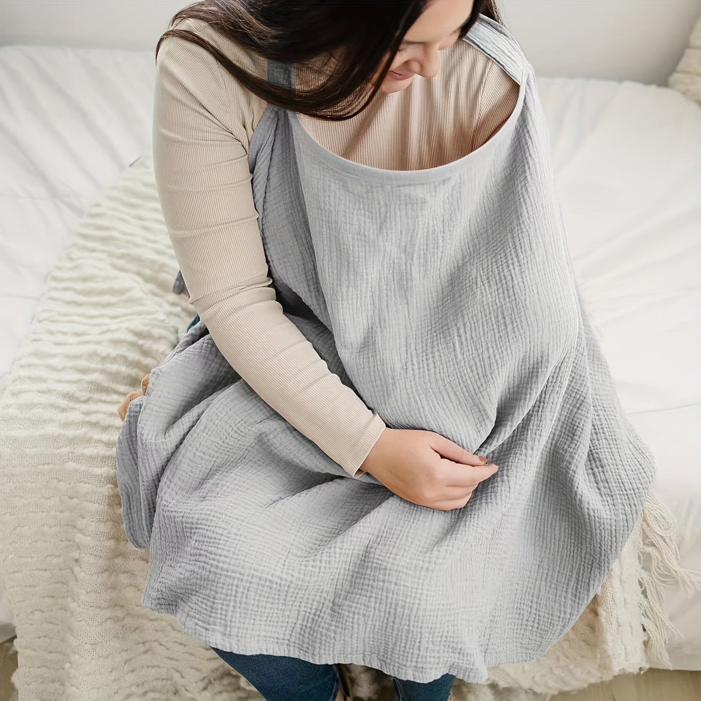 Cozy Nursing Blanket - Gentle Cotton Cover for Moms