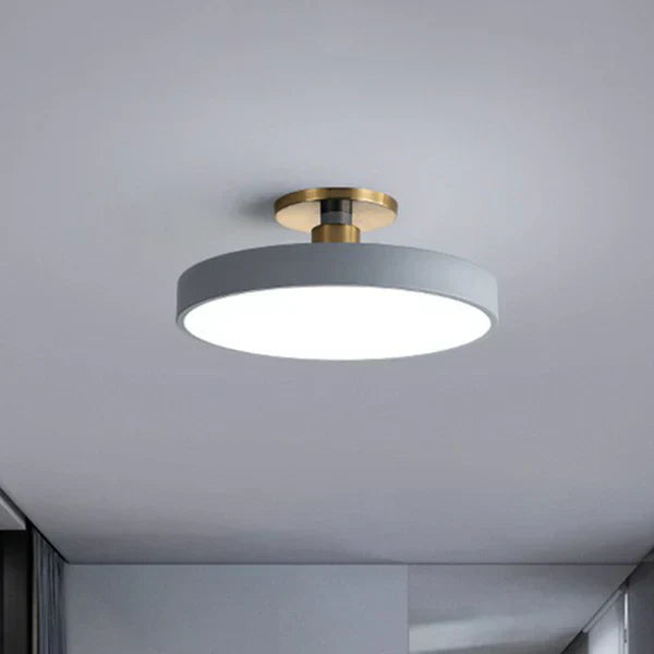 Simple Round LED Ceiling Light Contemporary Style