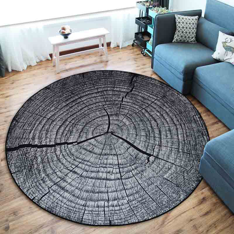 Vibrant 3D Tree Design Non-Slip Area Rug