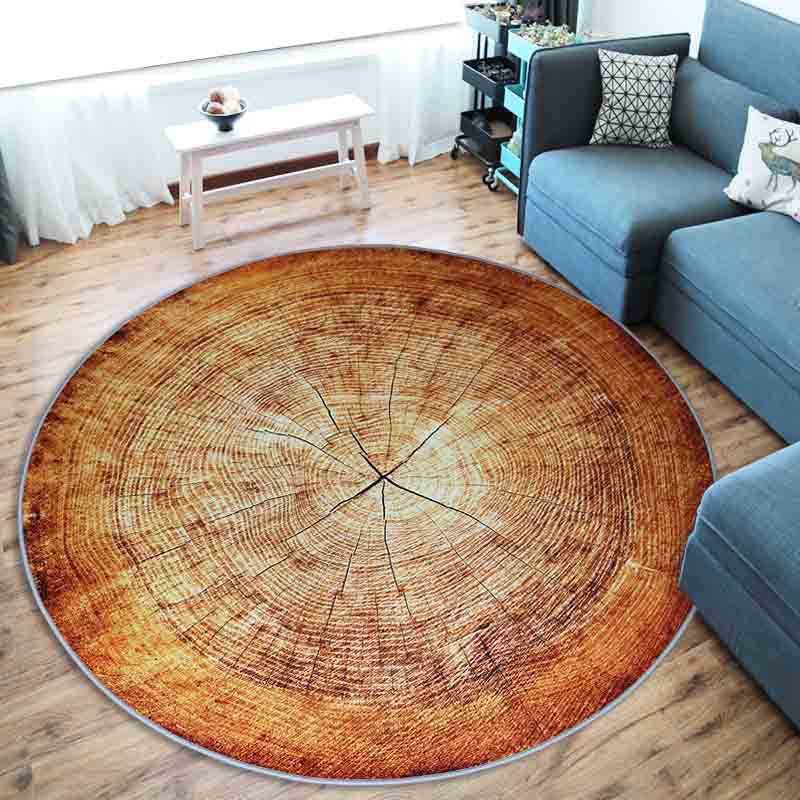 Vibrant 3D Tree Design Non-Slip Area Rug