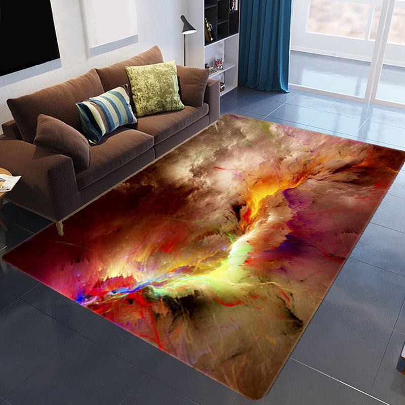 Vibrant 3D Cloud Plush Living Room Floor Mat - Luxicro