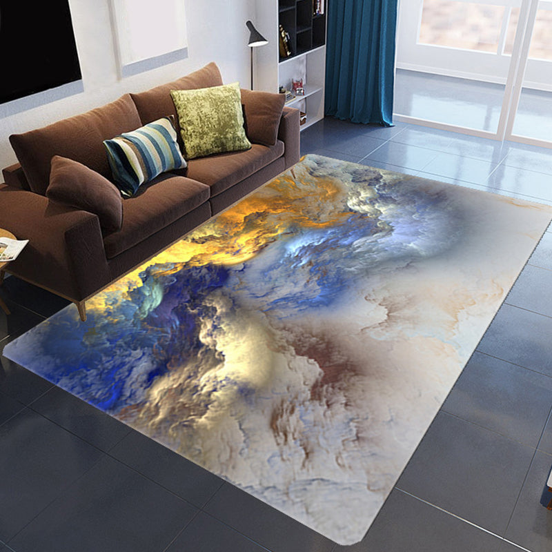 Colorful 3D Cloud Area Rug, Soft and Stain Resistant