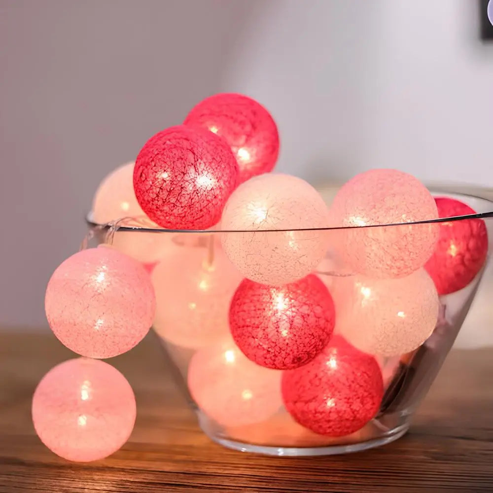 Soft Ivory Fairy Light String Decoration