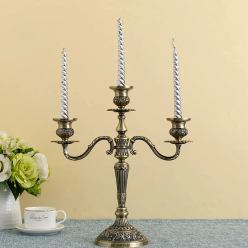 Elegant Gold Candle Holder