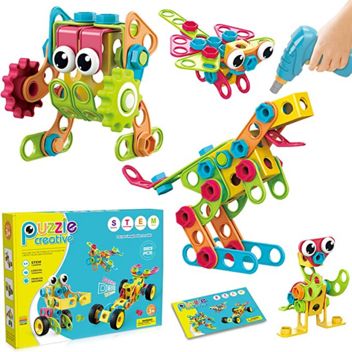 Fun Construction Blocks Kit with Power Tool
