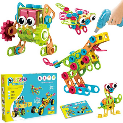 Fun Construction Blocks Kit with Power Tool