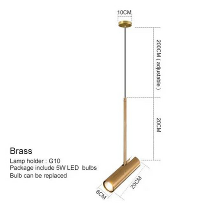 Modern Pendant Light for Warm Bedrooms
