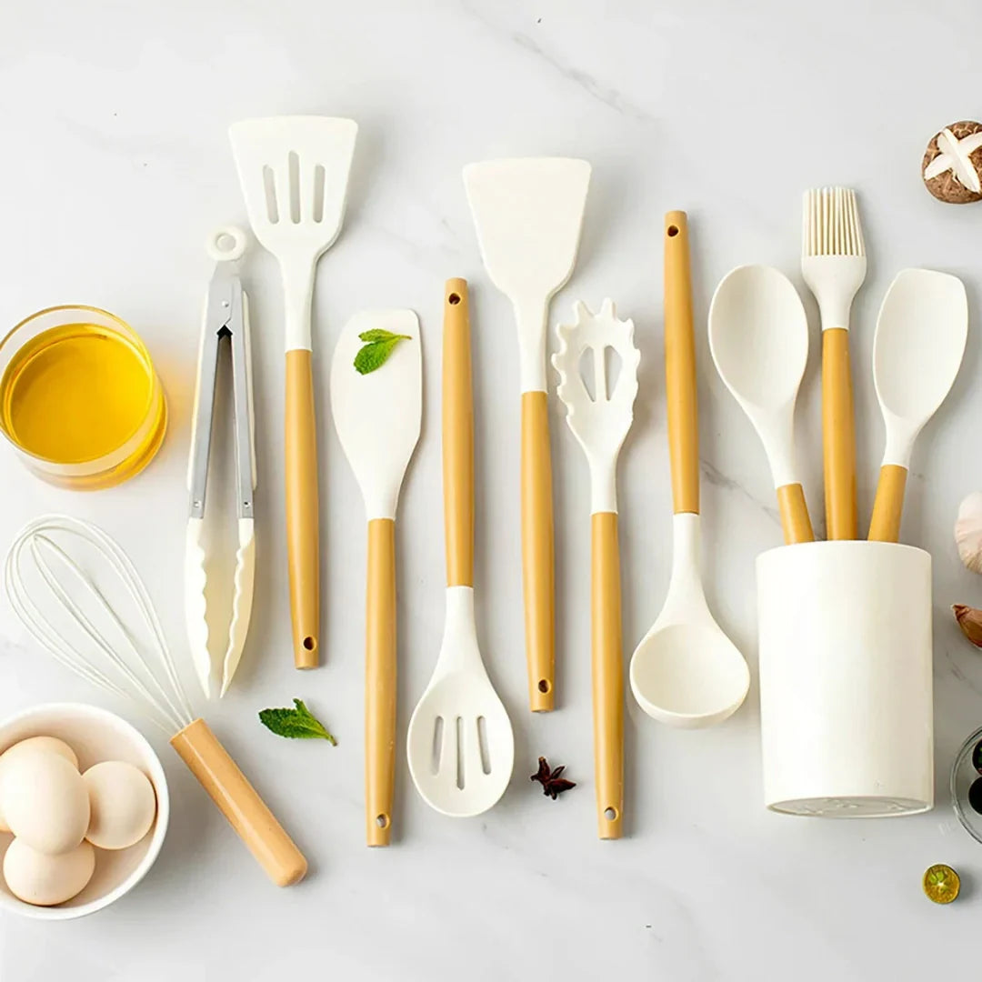Essential Kitchen Tool Set - Heavy Duty, Easy Clean, Non Stick