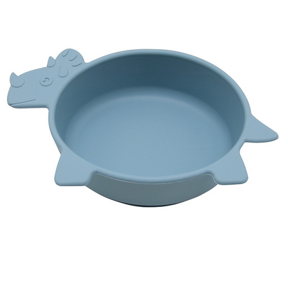 Cute Kids Dino Bowl with Grip Bottom