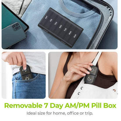 Large Travel Pill Organizer Box