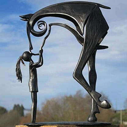 Modern Metal Horse Decor Statue - Luxicro