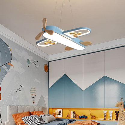 Colorful Boys Plane Ceiling Lamp