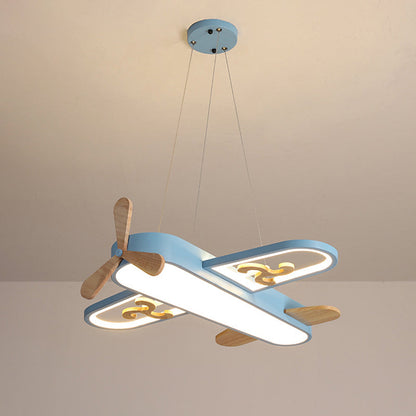 Colorful Boys Airplane Ceiling Lamp