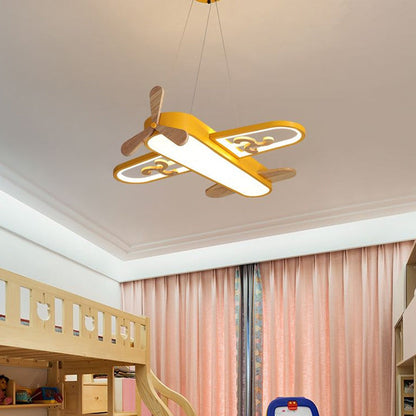Colorful Boys Plane Ceiling Lamp