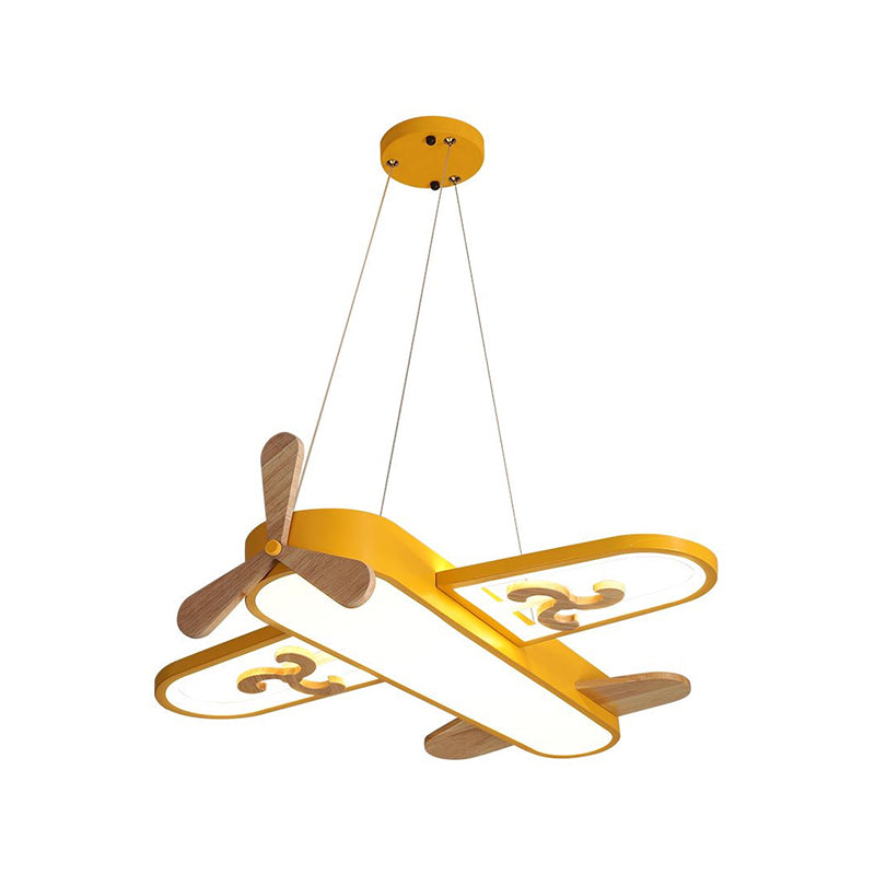 Colorful Boys Airplane Ceiling Lamp