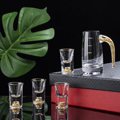 Elegant Crystal Wine Glasses Set