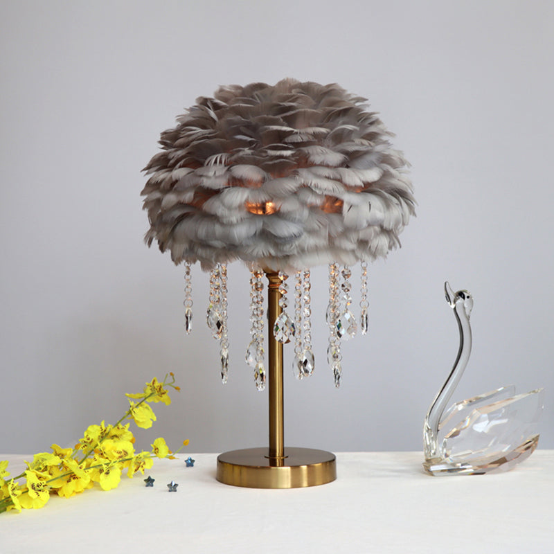 Luxurious Glass Nightstand Table Lamp