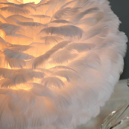 Luxurious Glass Nightstand Table Lamp
