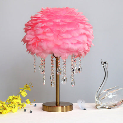 Luxurious Glass Nightstand Table Lamp