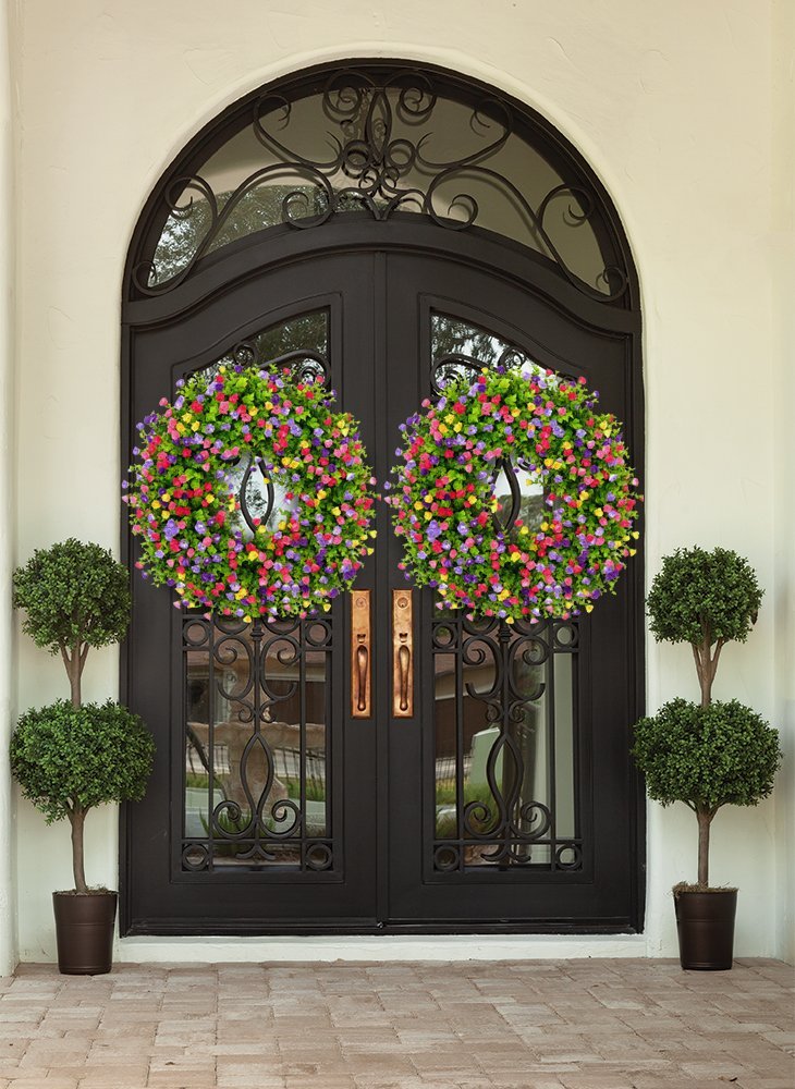 Beautiful Floral Spring Door Wreath