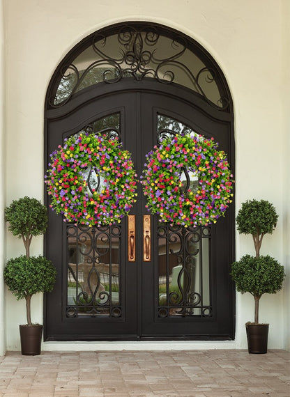 Beautiful Floral Spring Door Wreath