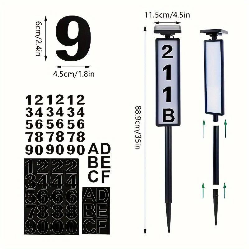 Weatherproof Solar Powered House Sign with LED Lights - Luxicro