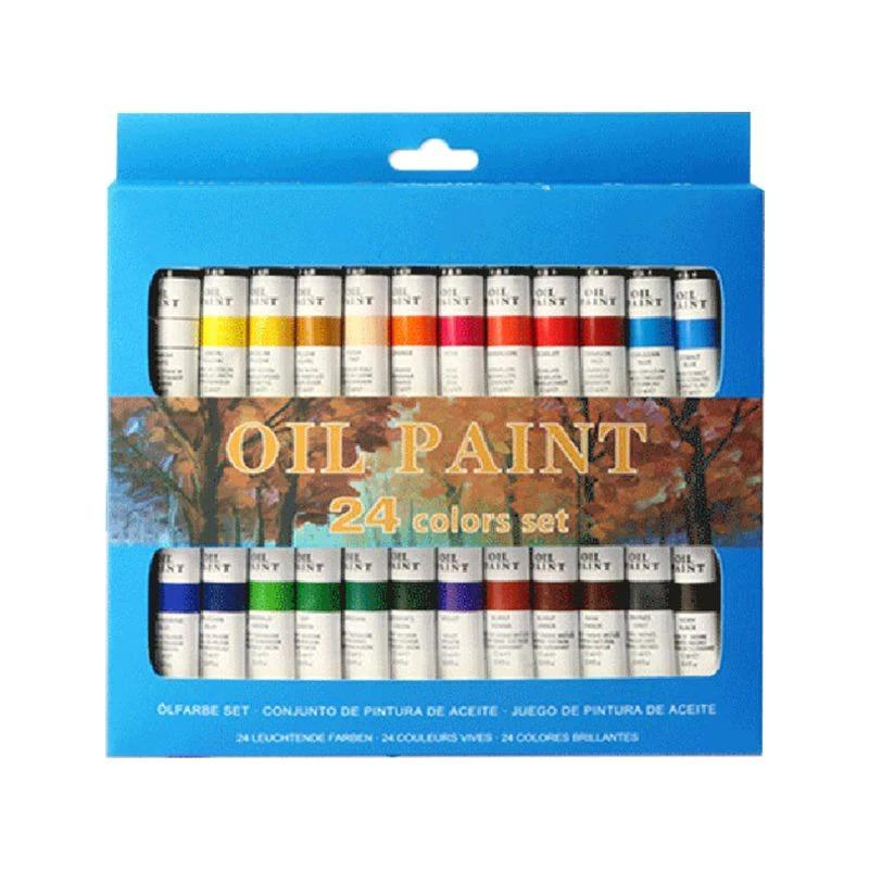Artist Grade 24 Color Oil Painting Starter Kit - Luxicro