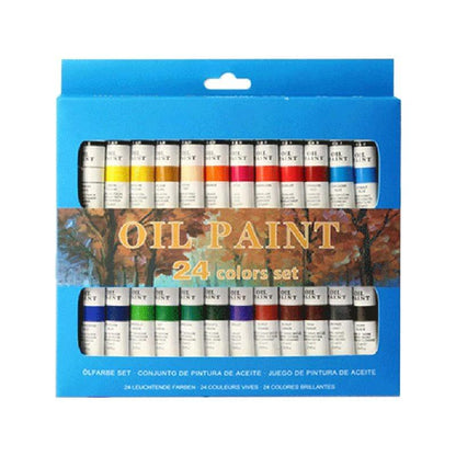 Artist Grade 24 Color Oil Painting Starter Kit - Luxicro