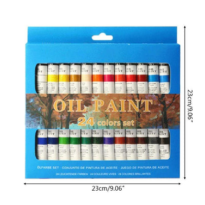 Artist Grade 24 Color Oil Painting Starter Kit