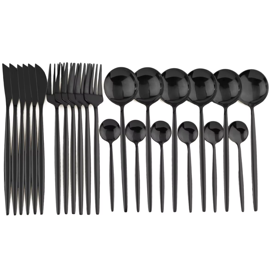Premium 24-Piece Stainless Steel Cutlery Set