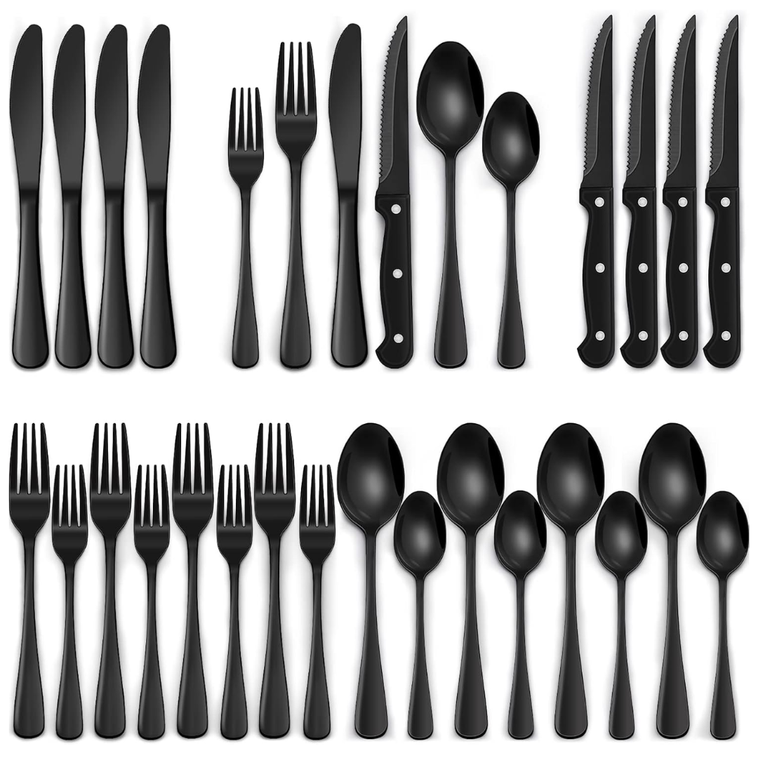 Premium 24-Piece Stainless Steel Cutlery Set - Luxicro