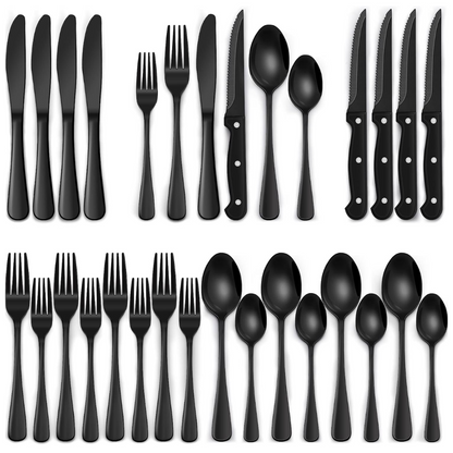 Premium 24-Piece Stainless Steel Cutlery Set - Luxicro