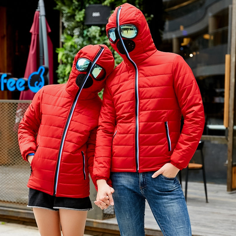 Cold Weather Ski Jacket with Face Mask and Goggles - Luxicro