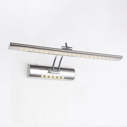 Slim Adjustable Nickel LED Wall Lamp
