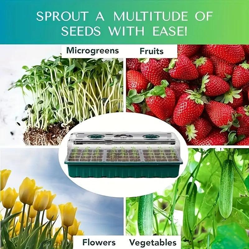 Complete Indoor Herb Garden Starter Kit with LED Grow Light