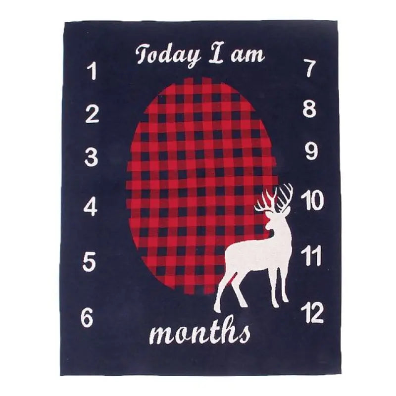 Custom Baby Blanket with Monthly Growth Tracker - Luxicro