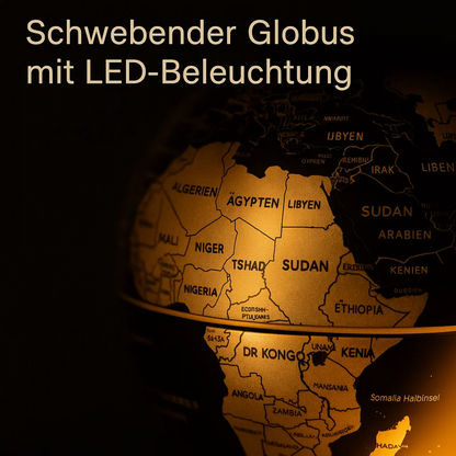 Sleek LED Globe Table Light with Metal Base