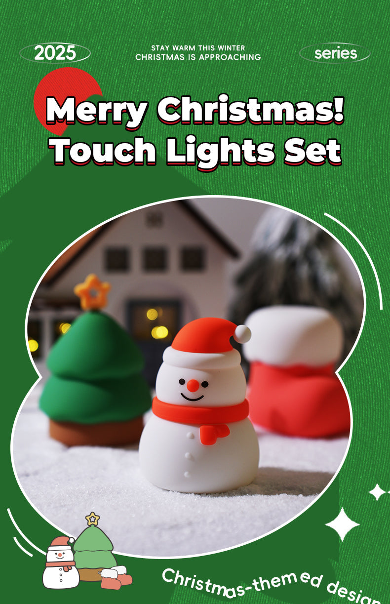 Fun Winter Silicone Snowman Table Lamp