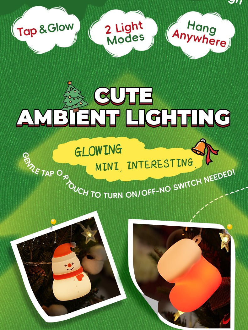 Fun Winter Silicone Snowman Table Lamp