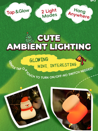 Fun Winter Silicone Snowman Table Lamp
