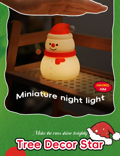 Fun Winter Silicone Snowman Table Lamp