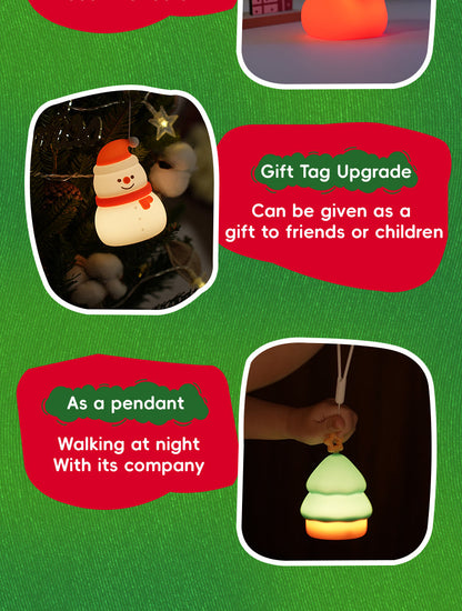 Fun Winter Silicone Snowman Table Lamp